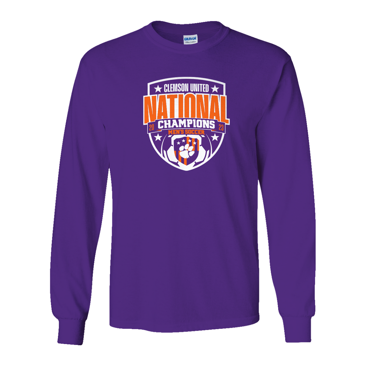 2023 National Champions Clemson United Long Sleeve Tee | Purple