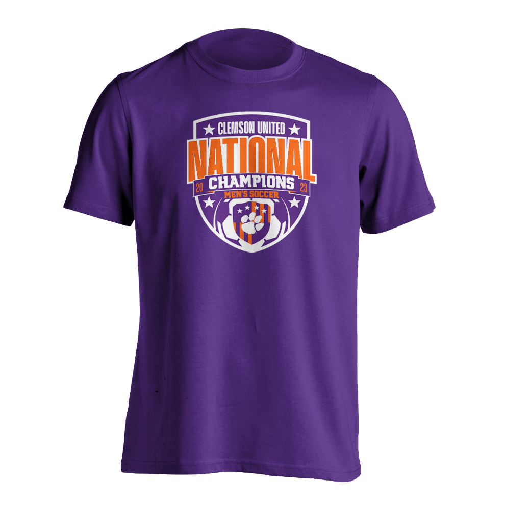 2023 National Champions Clemson United Short Sleeve Tee | Purple