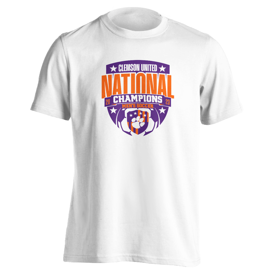 2023 National Champions Clemson United Short Sleeve Tee | White
