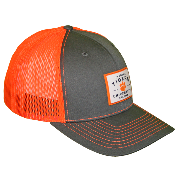 Top of the World Clemson Tigers Block Letterman Fitted Hat - Mr.  Knickerbocker