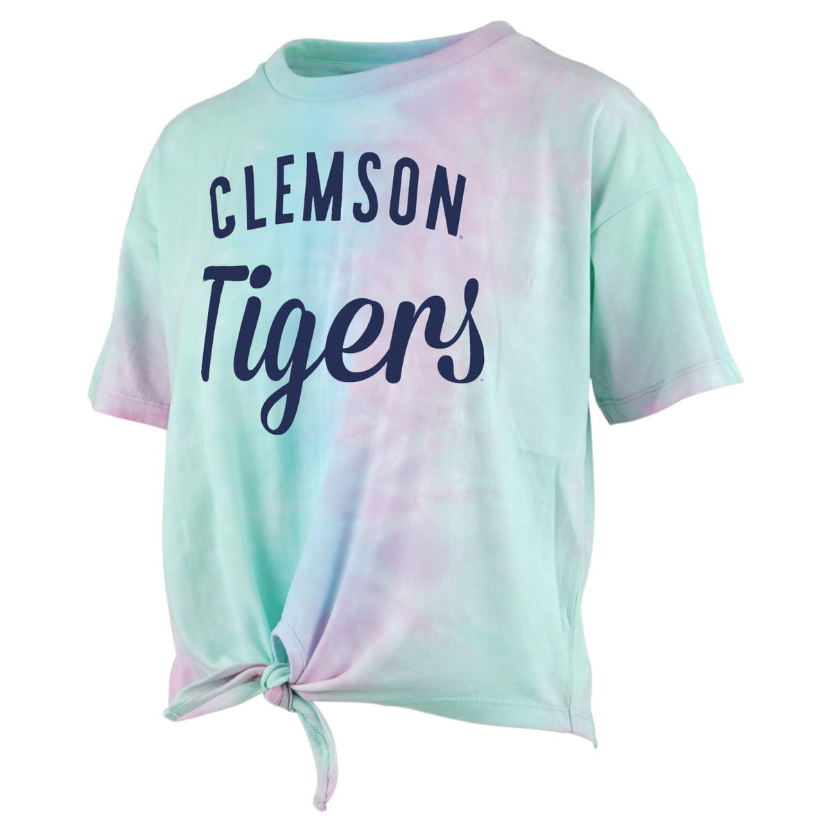 Clemson Tigers Inlet Tie Dye Tie Front