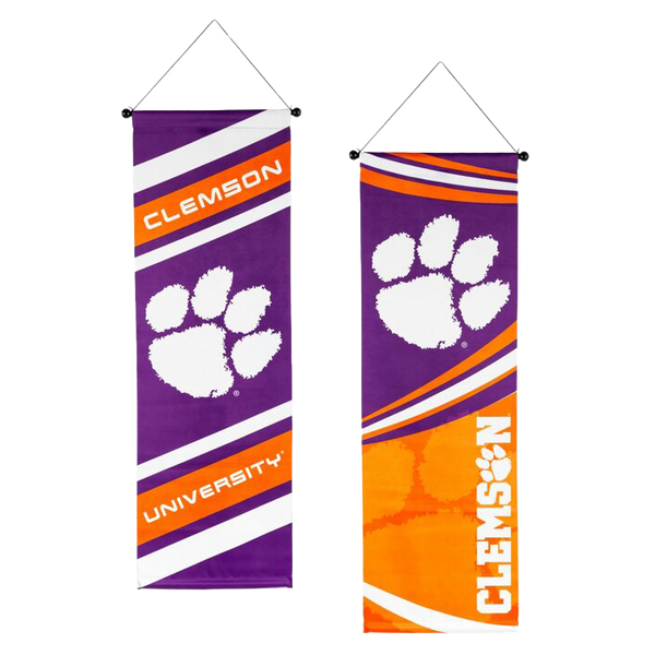 Clemson - S. Carolina House Divided Banner Flag