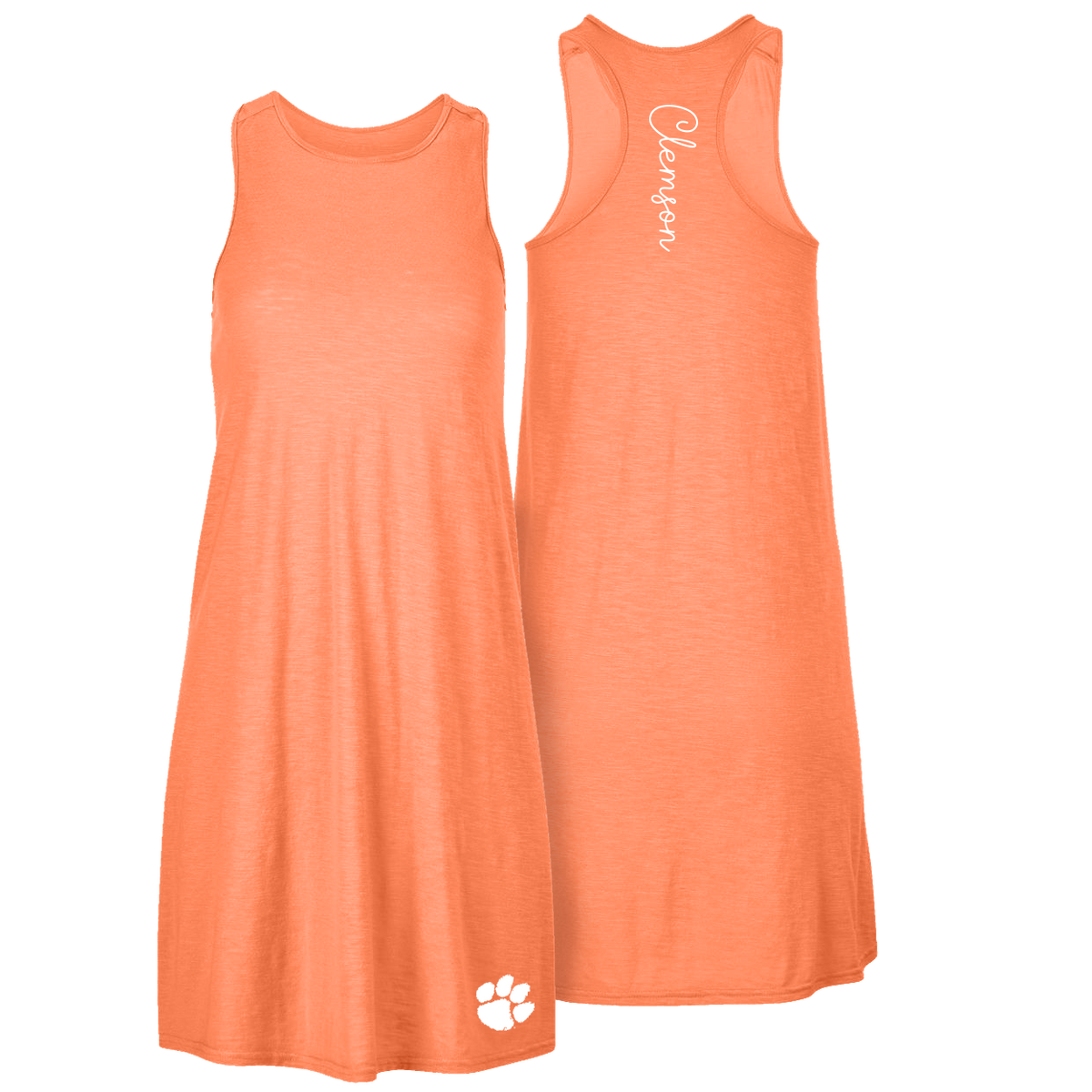 Clemson Racerback Swing Dress | Boxercraft - Ladies - Mandarin Orange