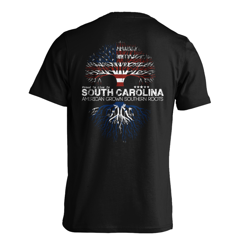 County Line Collection - American Grown Southern Roots | Bella Canvas - Black