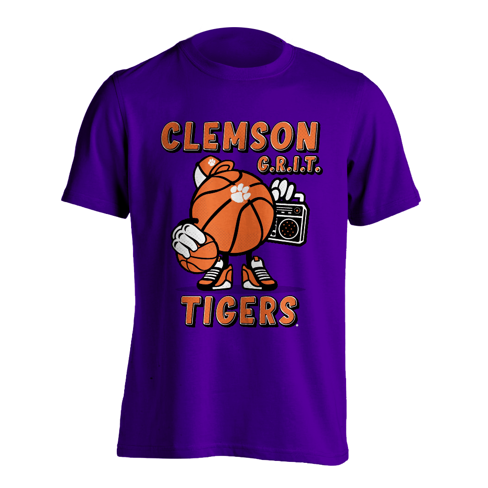 Clemson Tigers G.R.I.T. Basketball T-Shirt | Youth