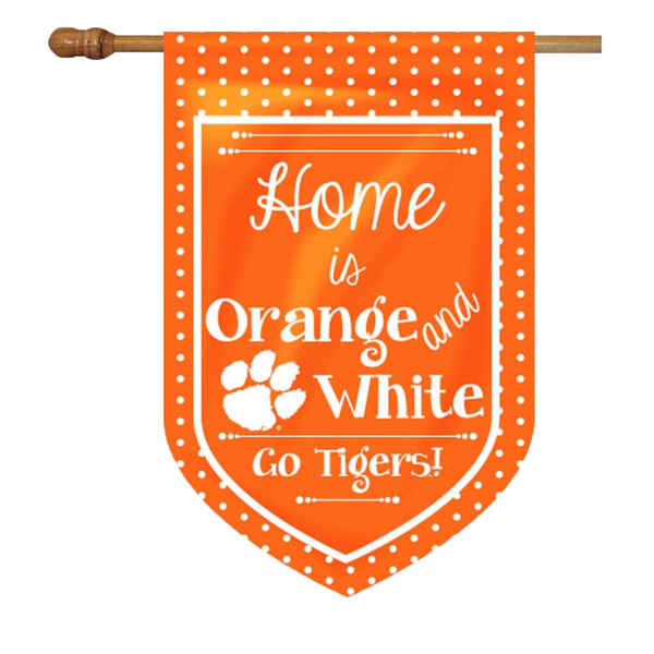 Clemson Palmetto Pride House Flag - Football 28''x40'' - Mr. Knickerbocker