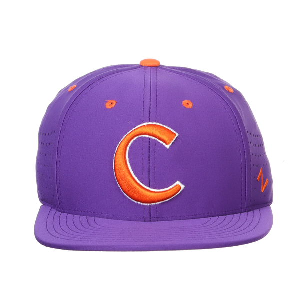 Clemson Hyper-Cool Three Color Stretch Fitted Hat with Baseball C - Mr.  Knickerbocker