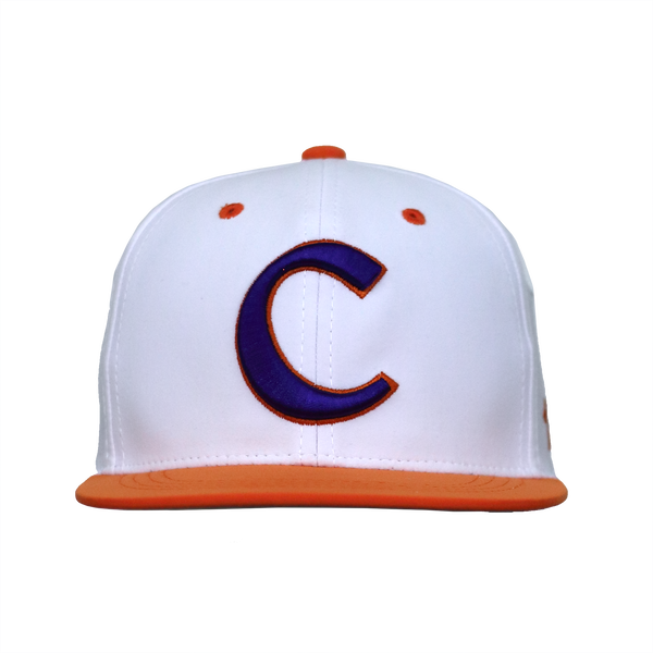 Clemson Hyper-Cool Purple Flex Stretch Fitted Hat with Baseball C in o -  Mr. Knickerbocker