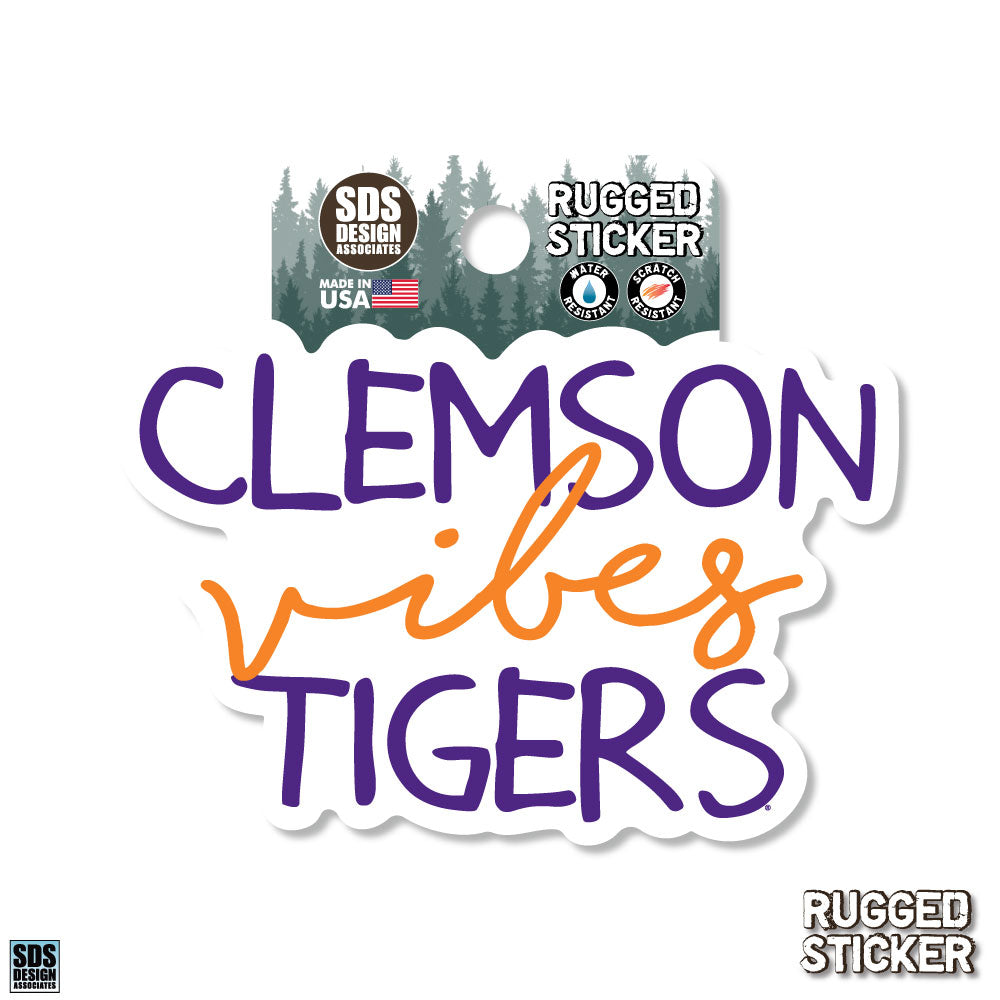 Clemson Tiger Vibes Rugged Decal
