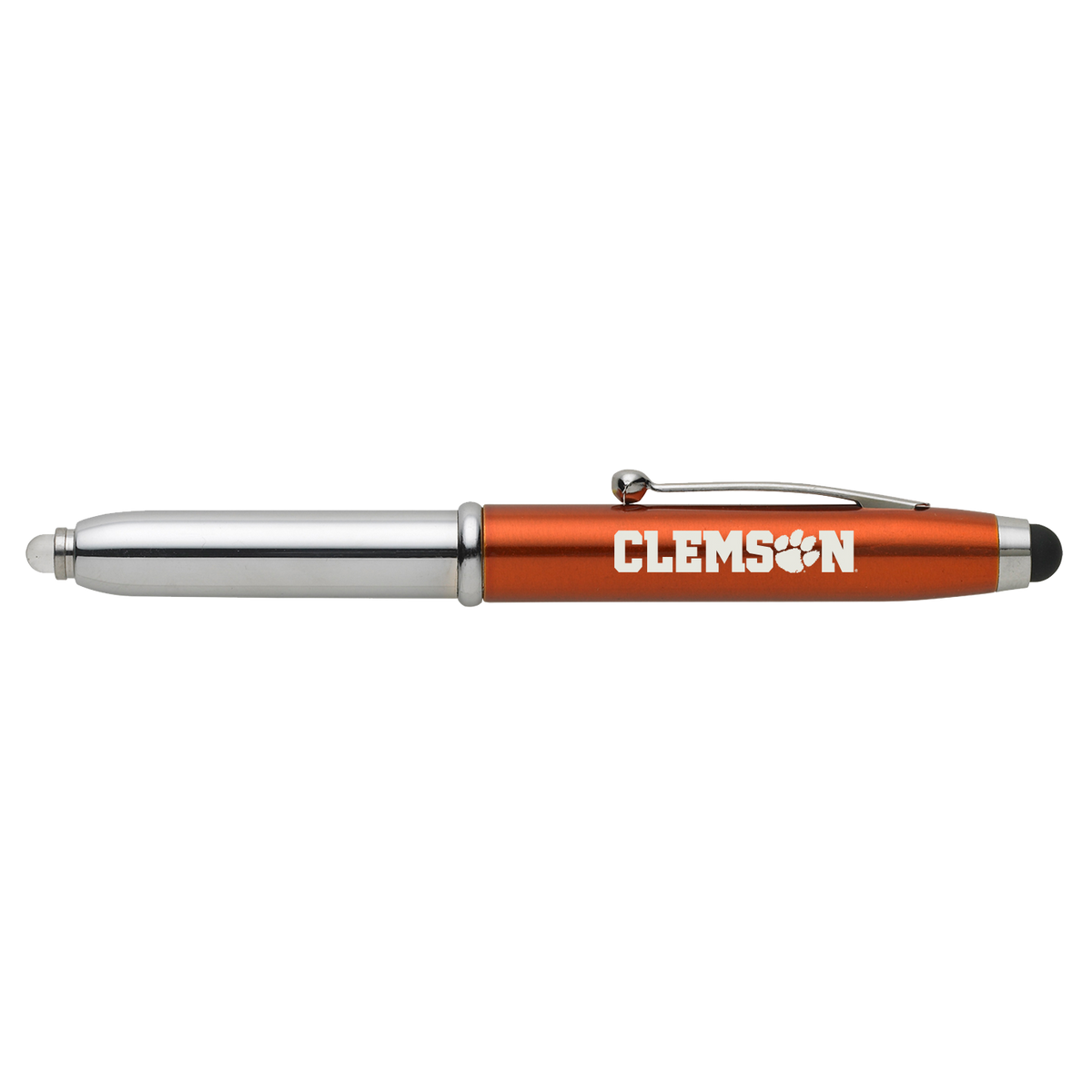 Clemson Triple Function LED Stylus Pen
