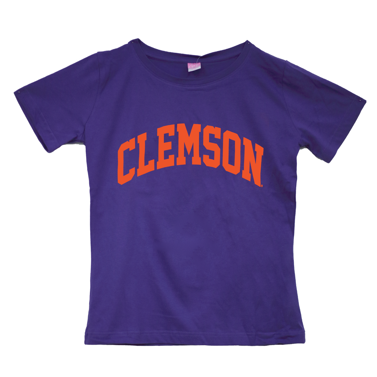 Clemson Orange Arch Tee | LAT - Ladies Fit - Purple