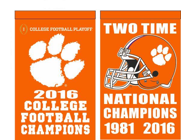 2016 National Champions House Flag - 2 Time- 30&quot; x 48&quot;