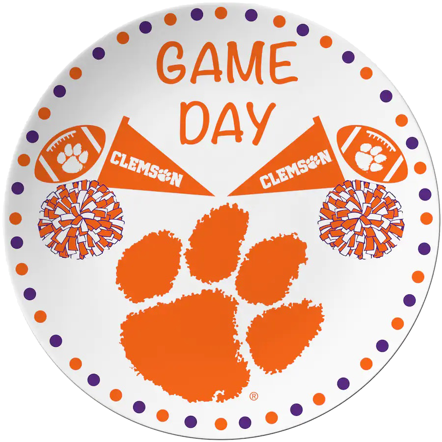 Game Day Round Plate Platter