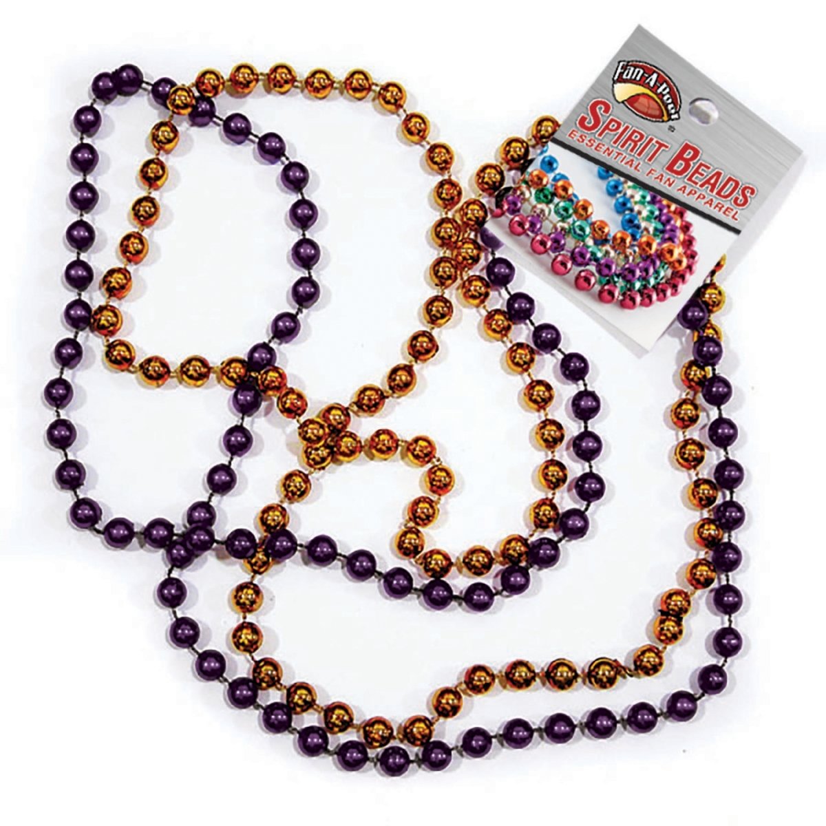 Spirit Beads 2 Strands - Orange & Purple - Mr. Knickerbocker