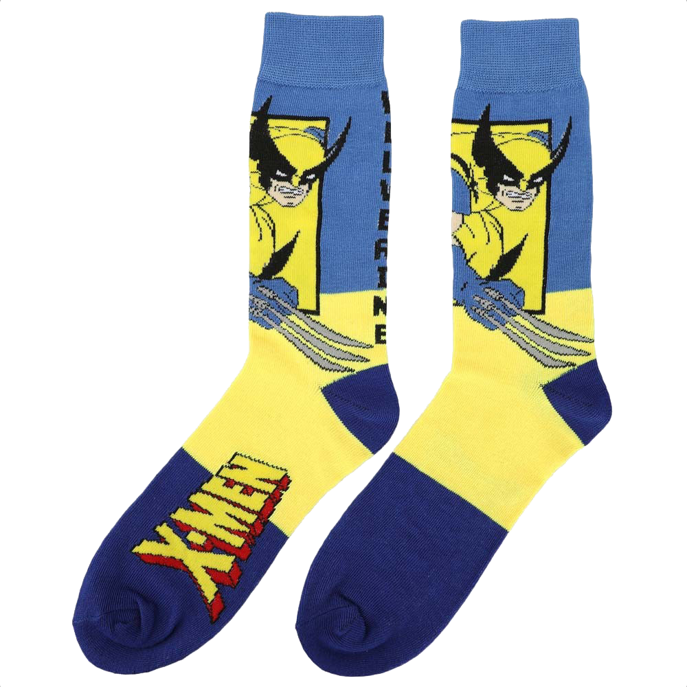 Marvel X-Men Colorblock 5 Pair Crew Socks