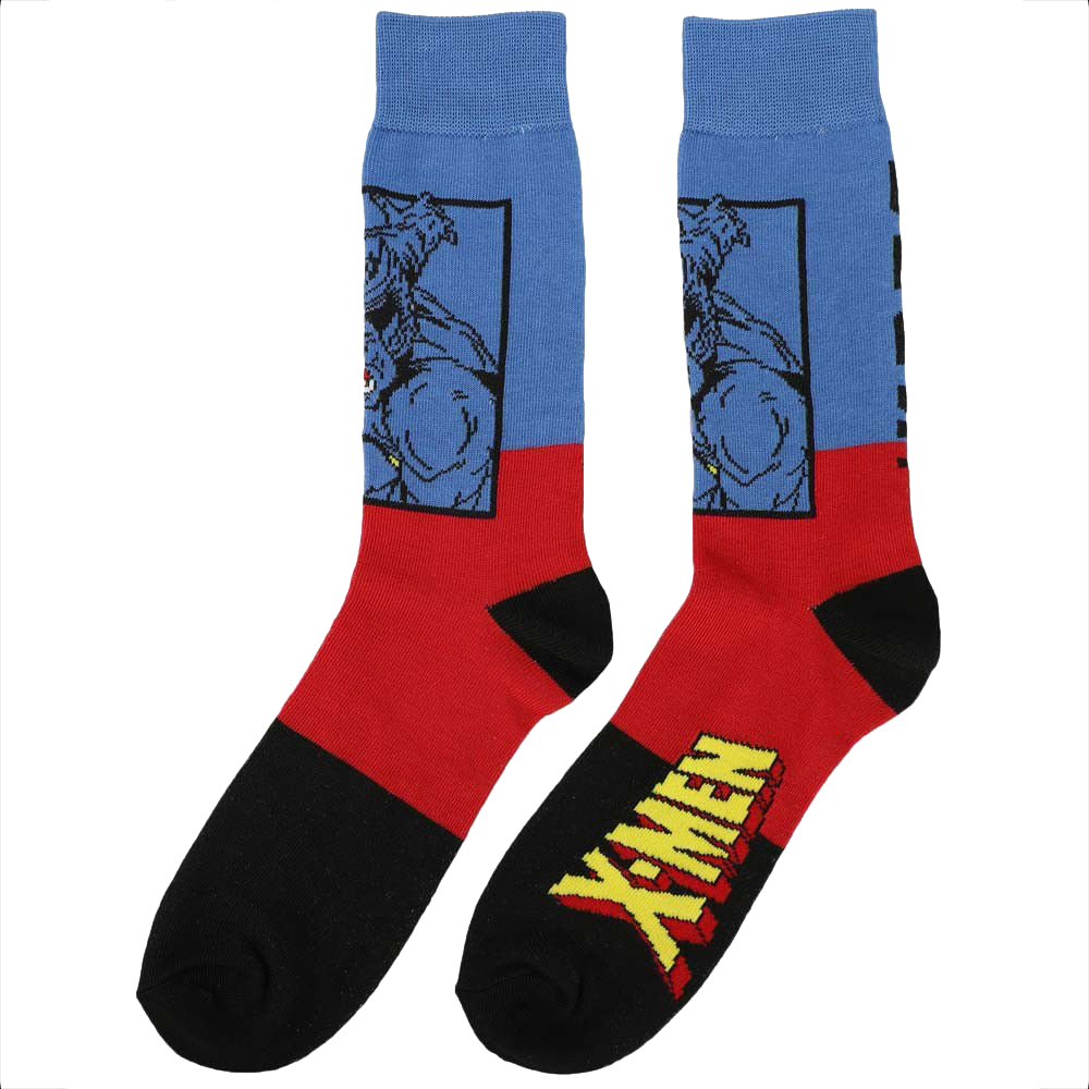 Marvel X-Men Colorblock 5 Pair Crew Socks