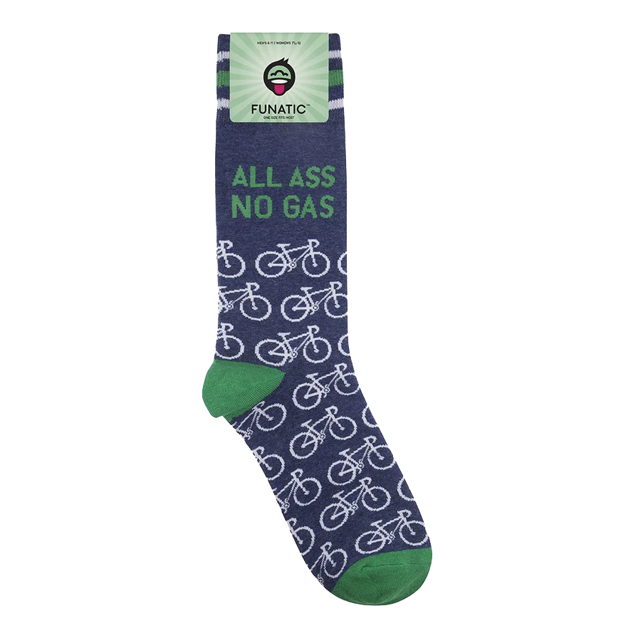 All Ass. No Gas. Biking Socks