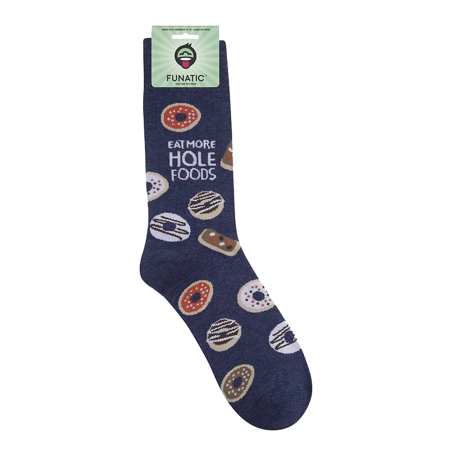 Eat More Hole Foods Socks