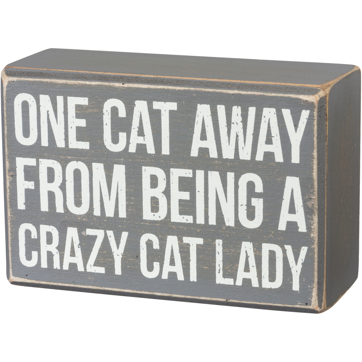 Box Sign &amp; Sock Set - One Cat Away