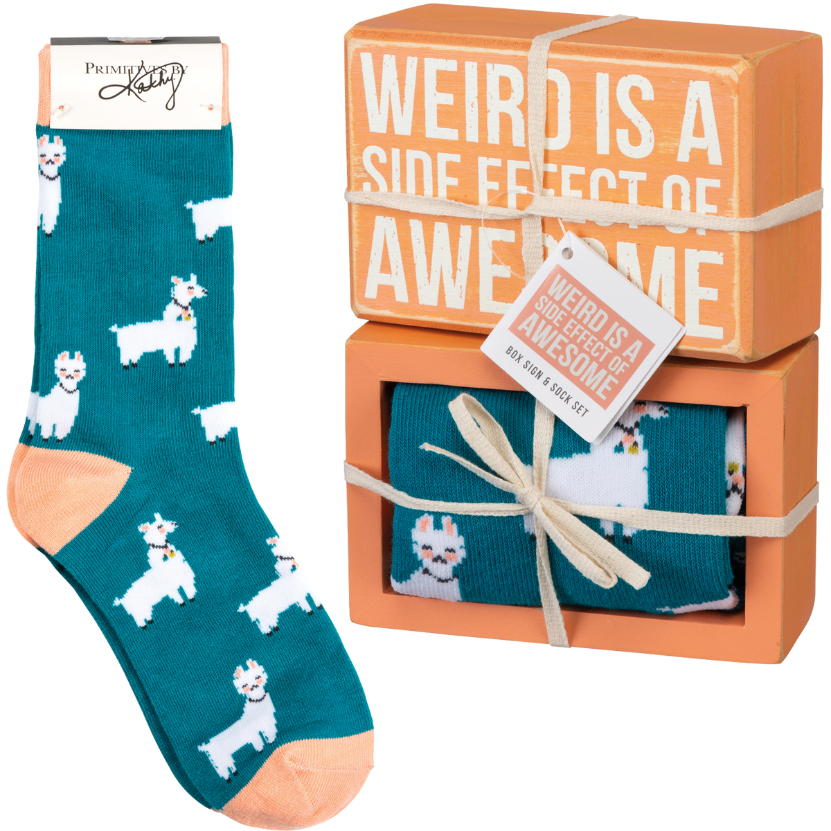 Box Sign &amp; Sock Set - Weird Side Effect Of Awesome