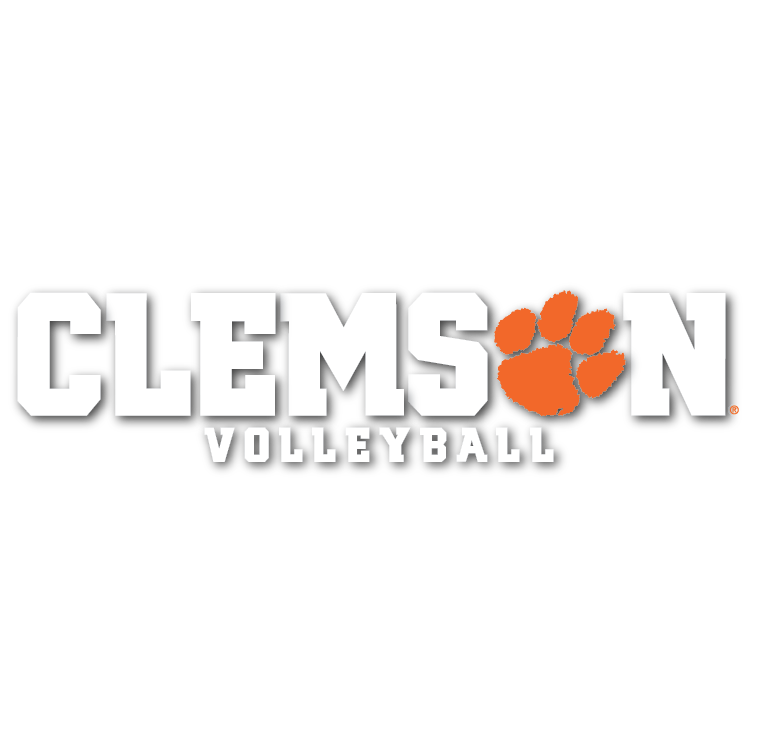 Clemson Volleyball Stacked 10&quot; Decal
