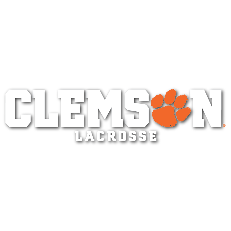 Clemson Lacrosse Stacked 10&quot; Decal