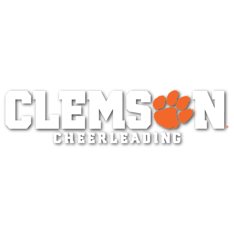 Clemson Cheerleading Stacked 10&quot; Decal