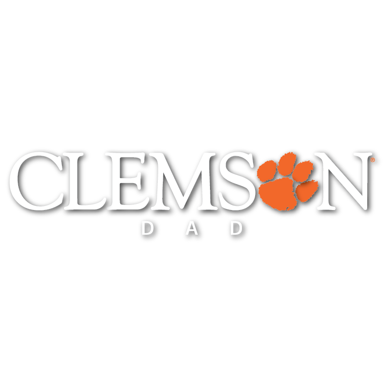 Clemson Dad Stacked 10&quot; Decal