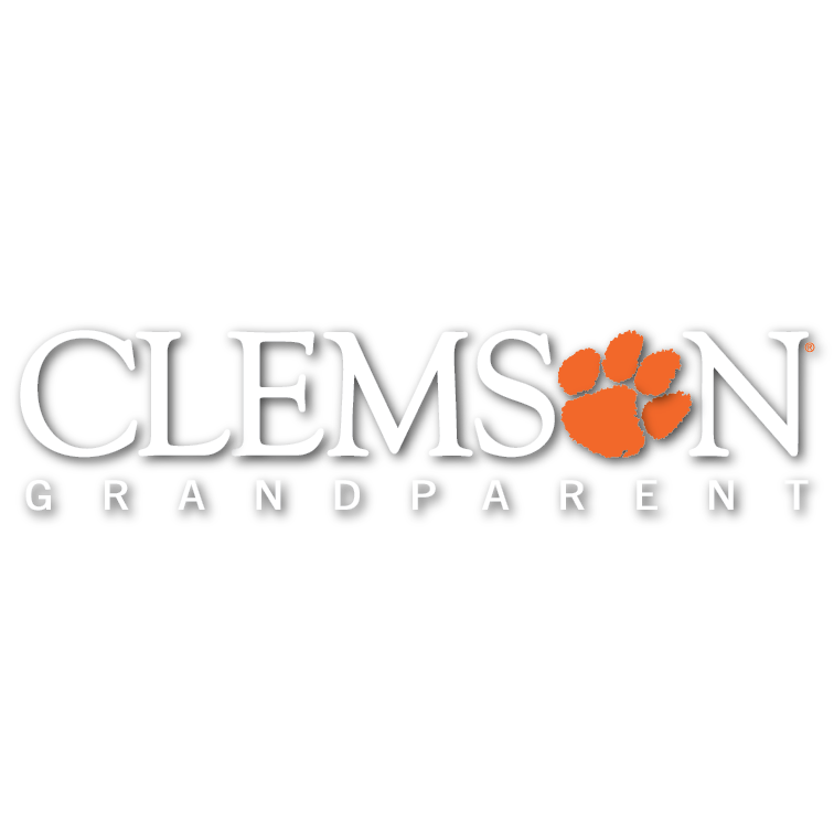 Clemson Grandparent Stacked 10&quot; Decal