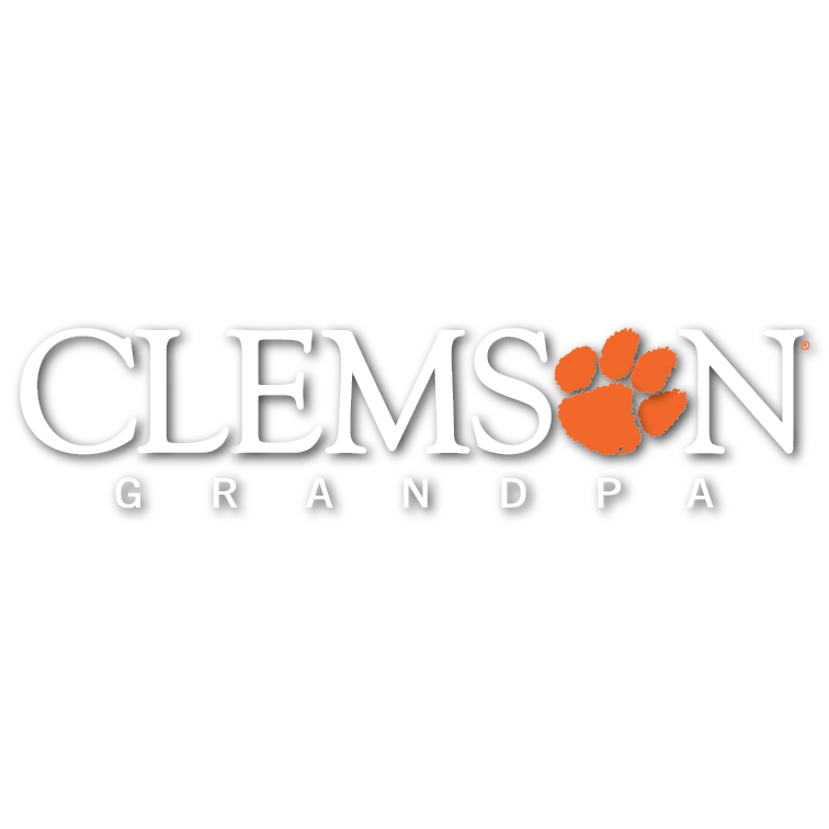 Clemson Grandpa Stacked 10&quot; Decal