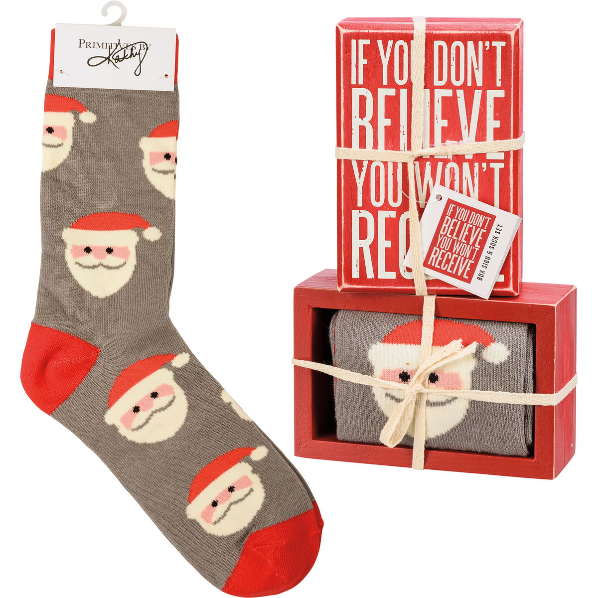 Box Sign &amp; Sock Set - You Won&#39;t Receive