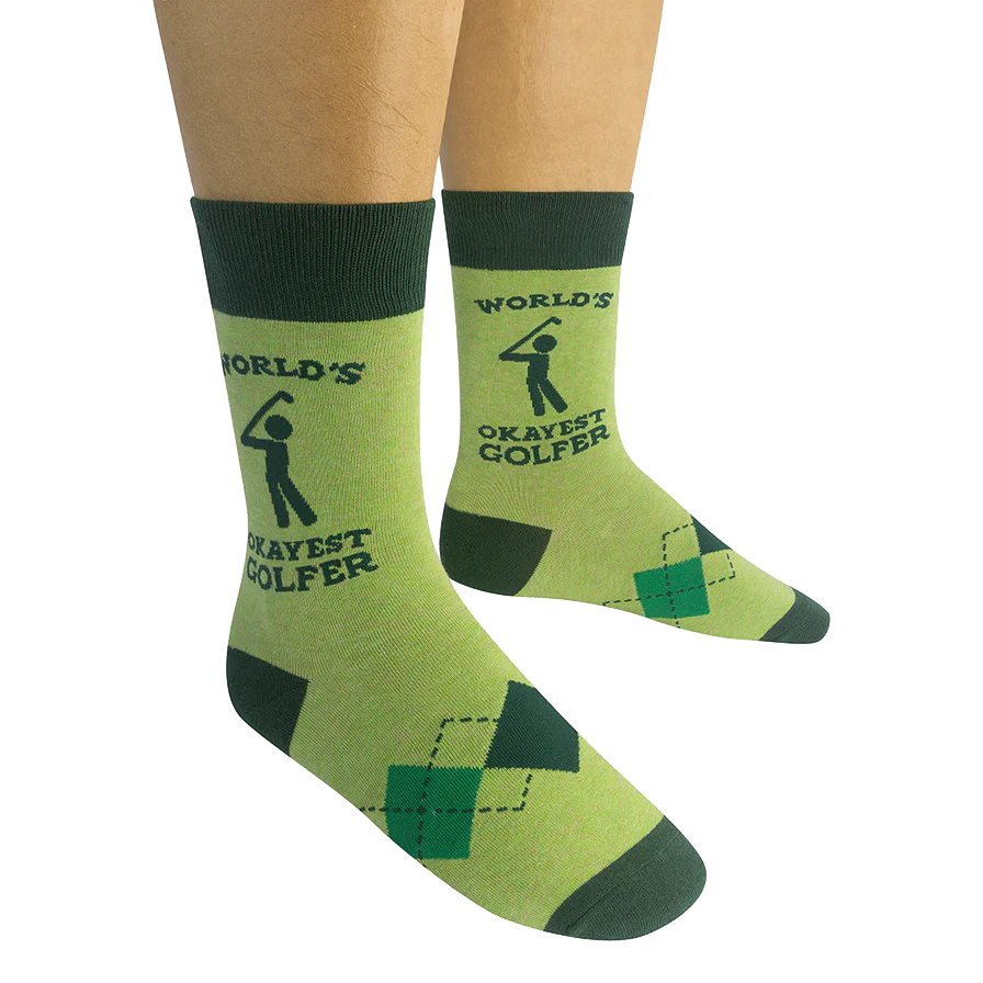 World&#39;s Okayest Golfer Socks