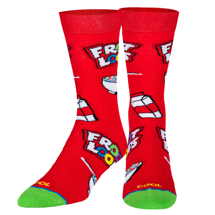 Froot Loops Cereal Bowl Socks - Mens