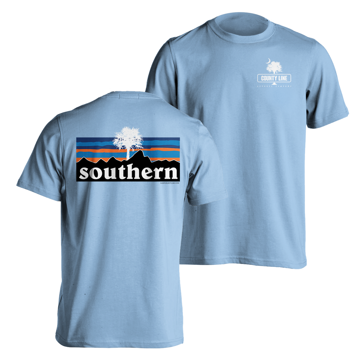 County Line Collection - Southern Landscape | Next Level - Light Blue