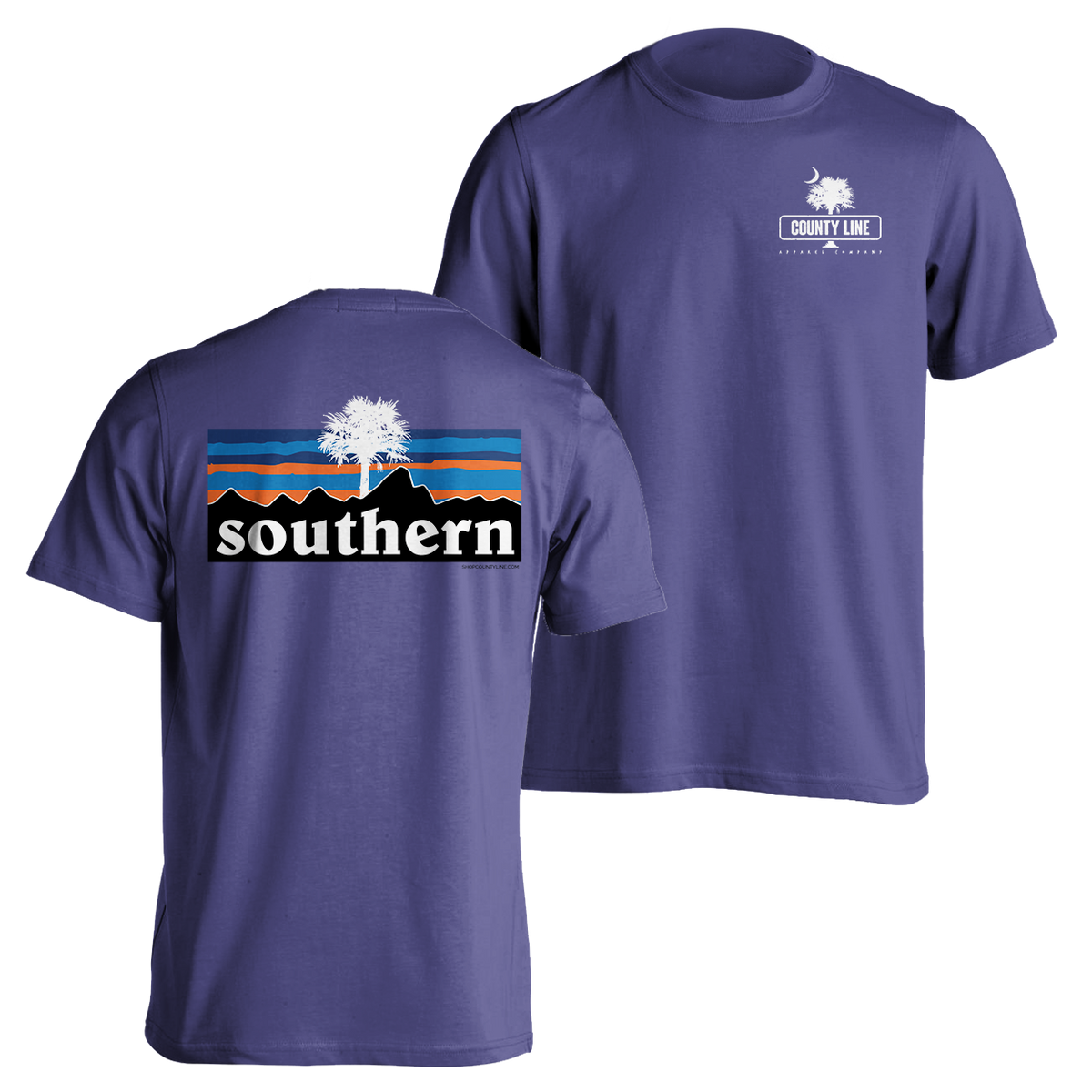 County Line Collection - Southern Landscape | Comfort Color - Grape