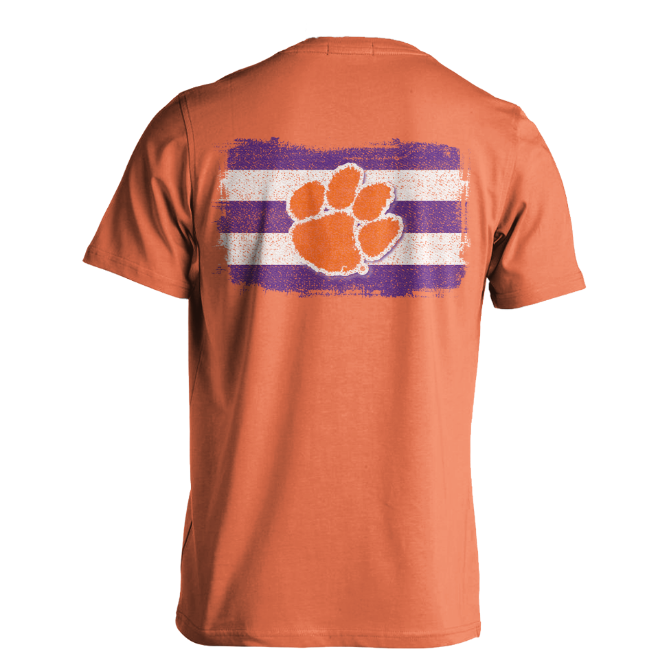 Clemson Stripes with Paw | MRK Exclusive - Comfort Color