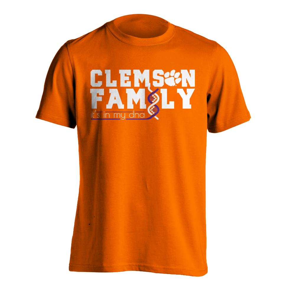 Clemson Family DNA T-Shirt - Orange