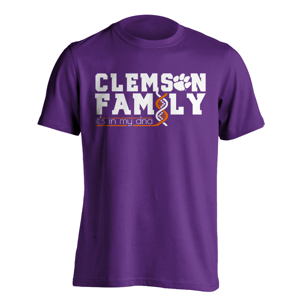 Clemson Family DNA T-Shirt - Purple
