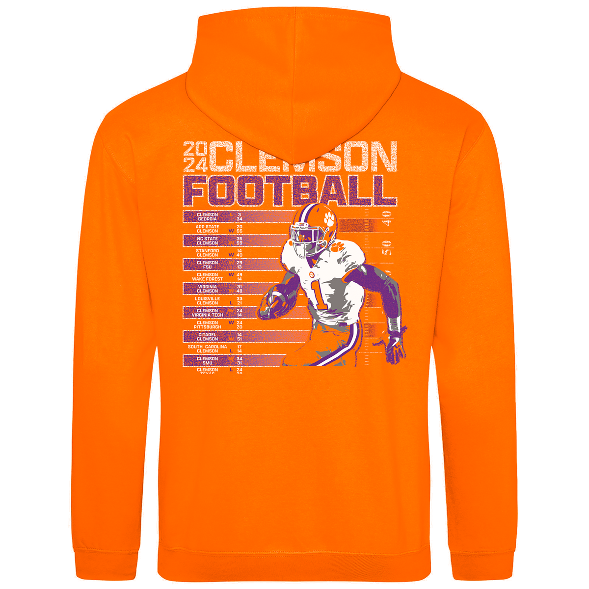 2024 Clemson Schedule Hoodie