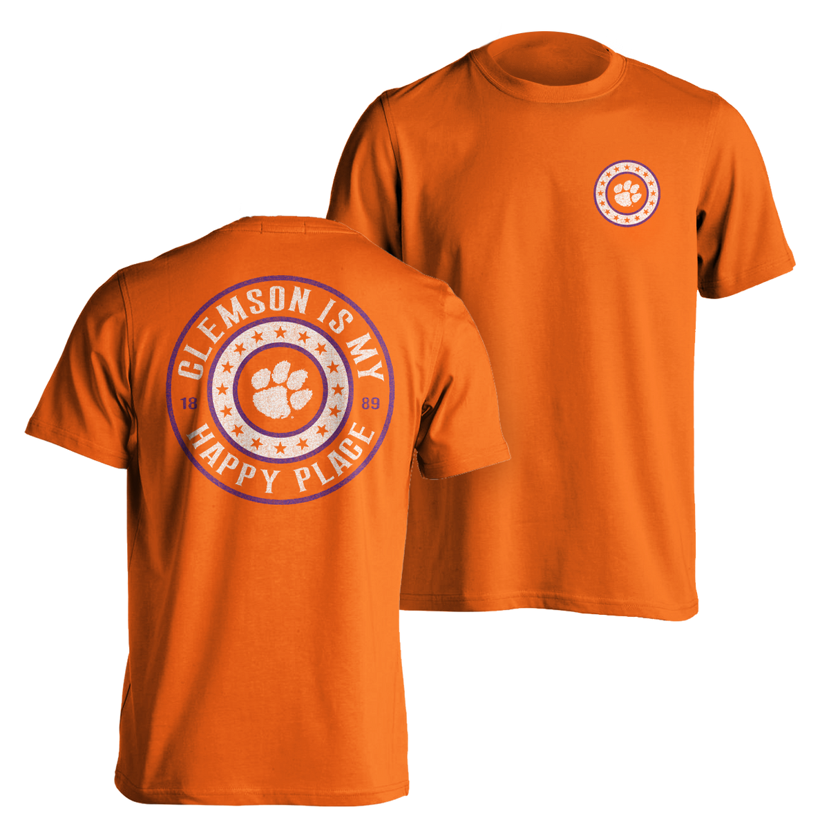 Clemson Is My Happy Place T-Shirt | MRK Exclusive - Orange