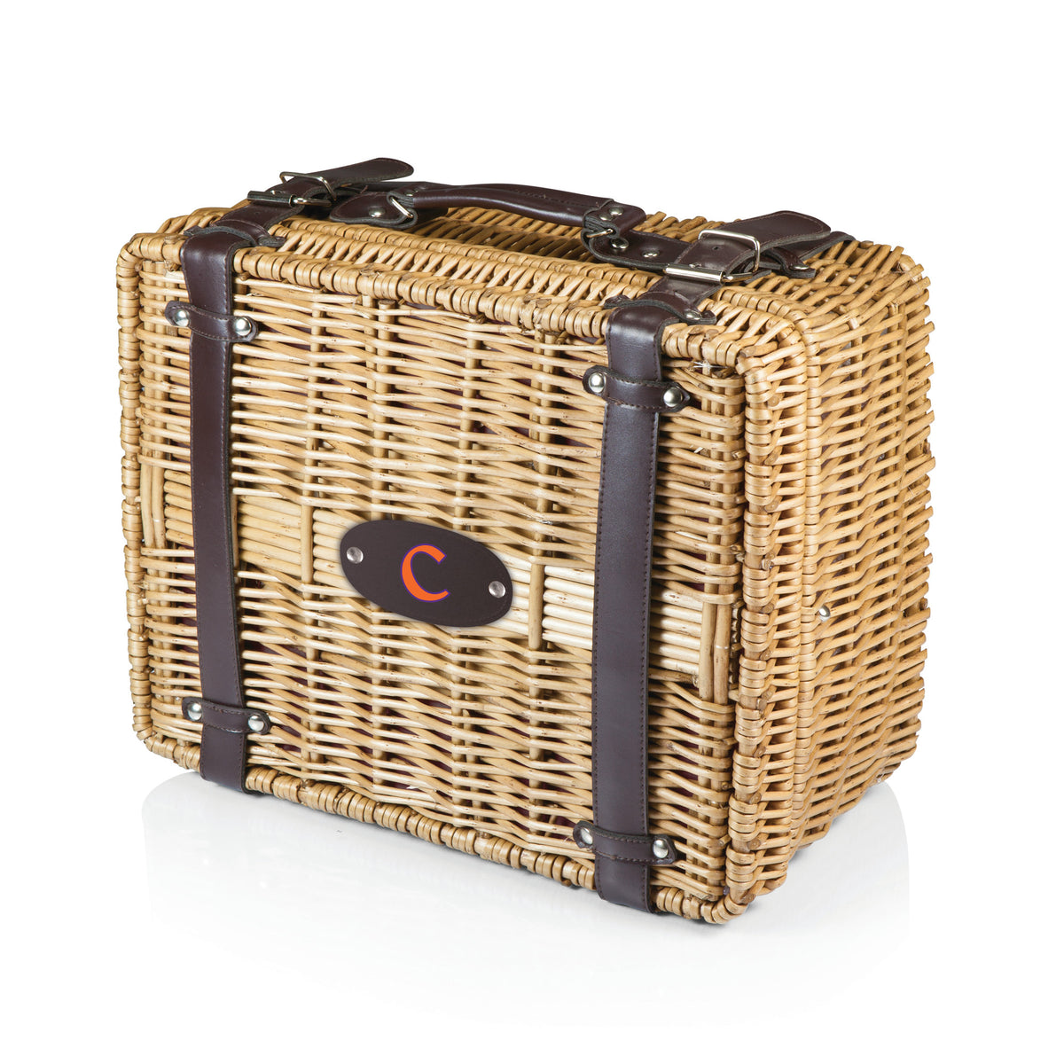 Clemson Tigers - Champion Picnic Basket, (Black with Brown Accents) | Online Exclusive