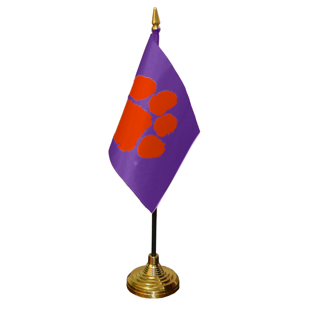 Purple Desk Flag with Stand - 6&quot; x 4&quot;