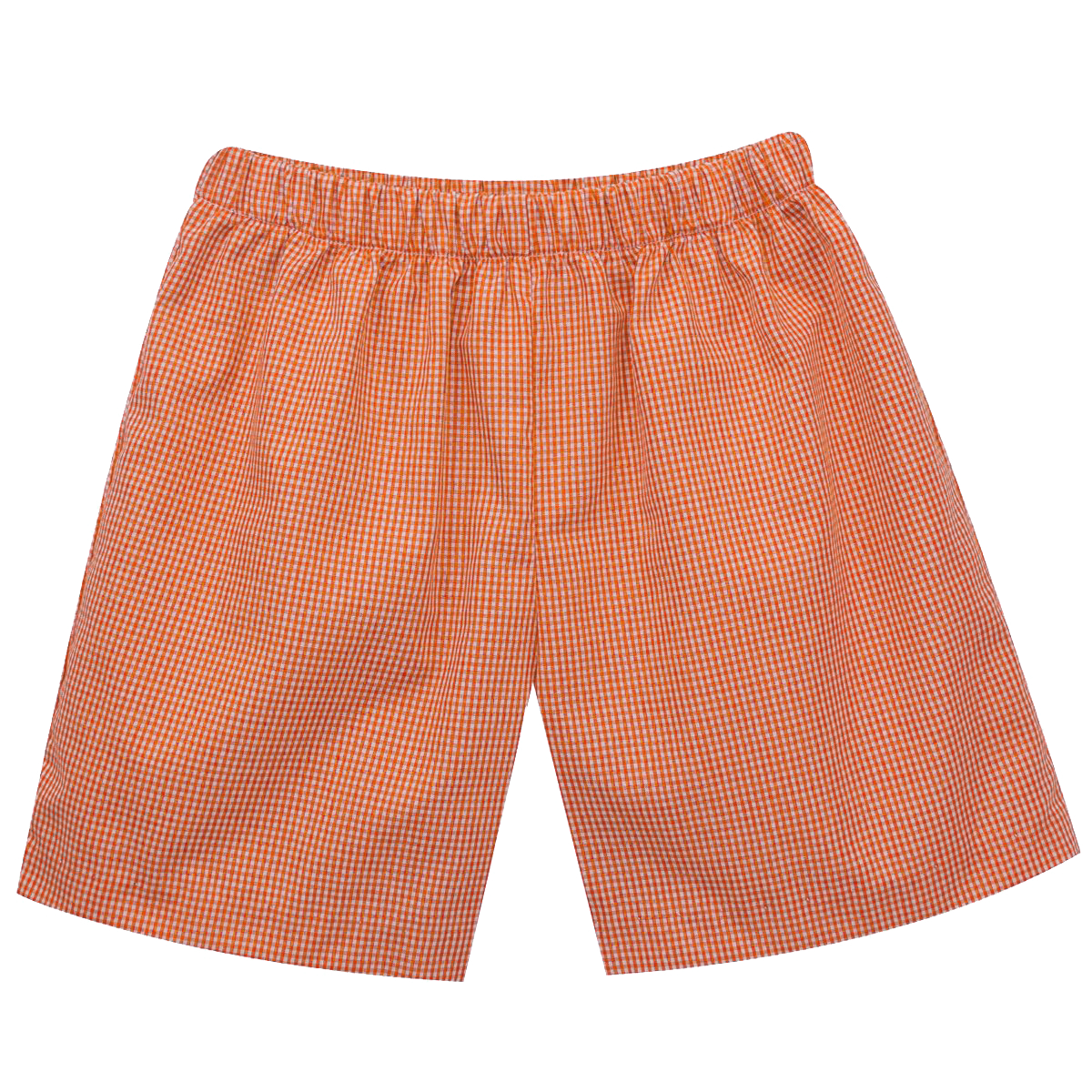 Vive La Fete Orange Check Gingham Shorts