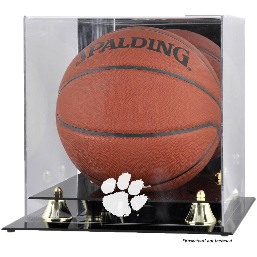 Fanatics Authentic Clemson Tigers Golden Classic Logo Basketball Display Case With Mirror Back
