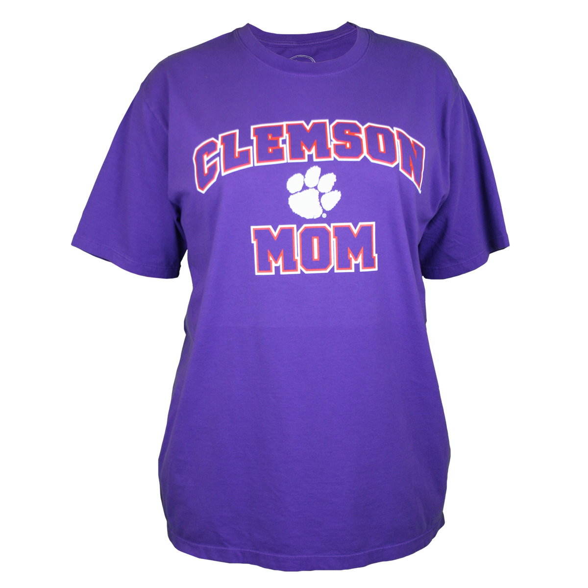 Clemson Mom Tee - Purple