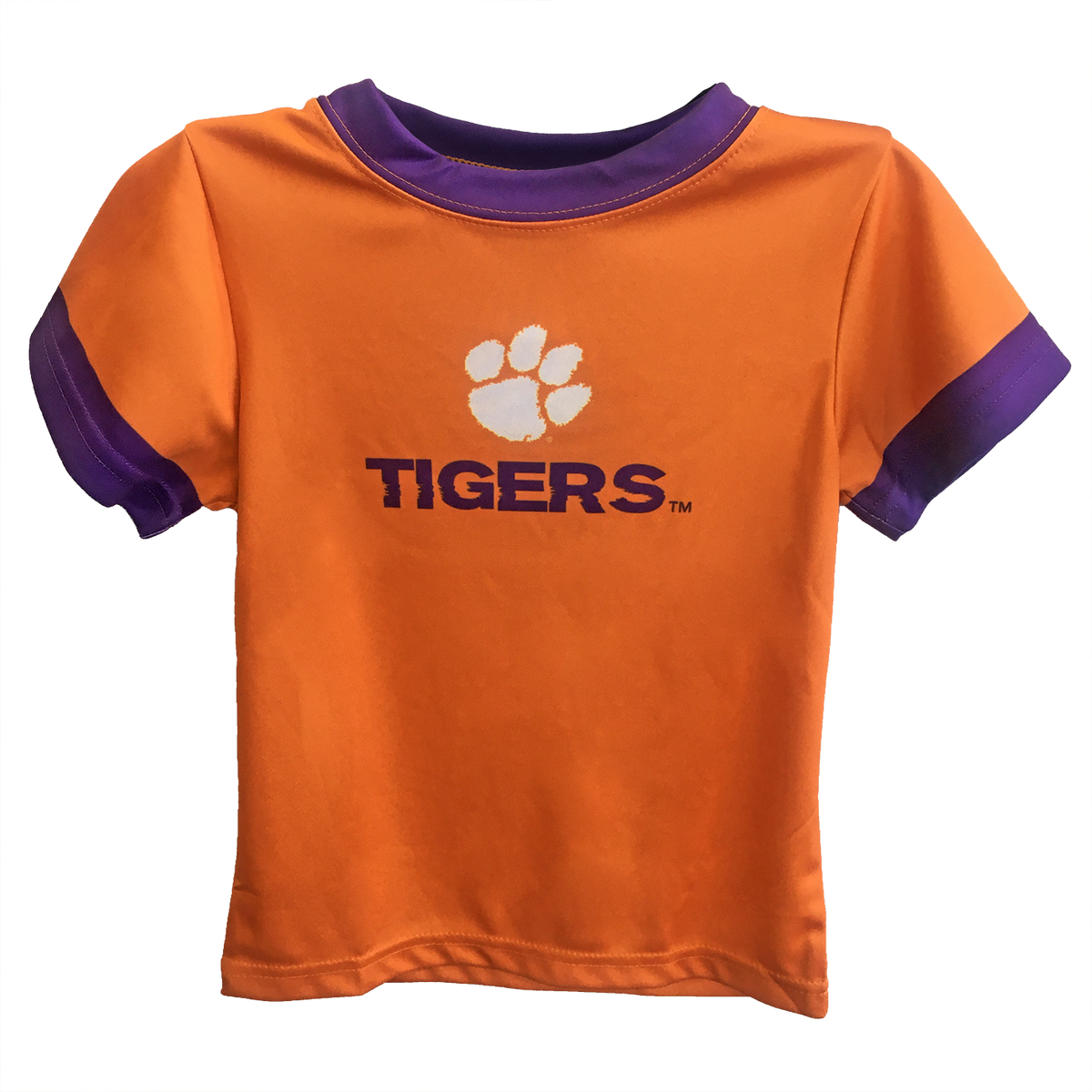 Clemson Orange and Purple Dry-fit Tee Shirt Short Sleeve | Infant-Toddler