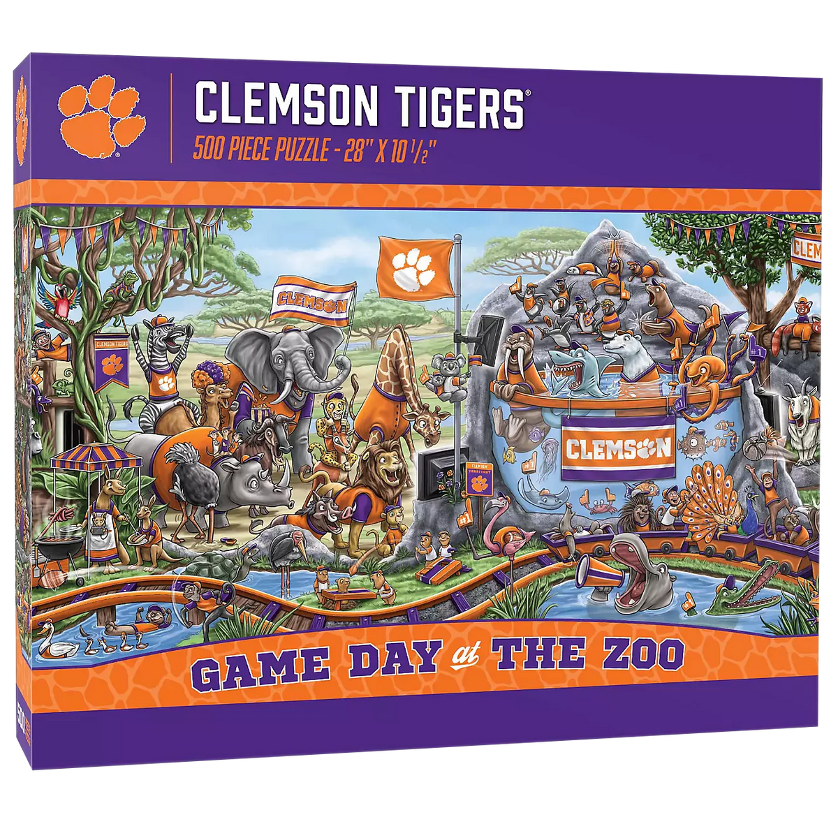 Clemson Game Day at the Zoo 500pc Puzzle
