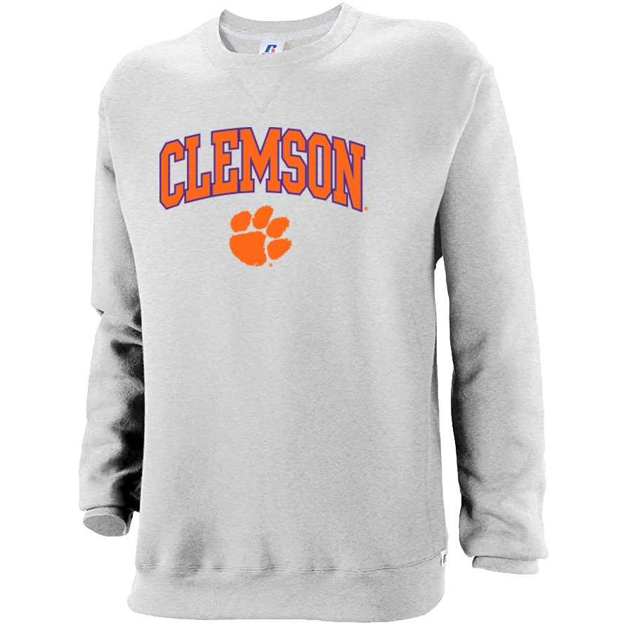 Clemson Orange and Purple Arch and Paw Crew | Youth - Birch