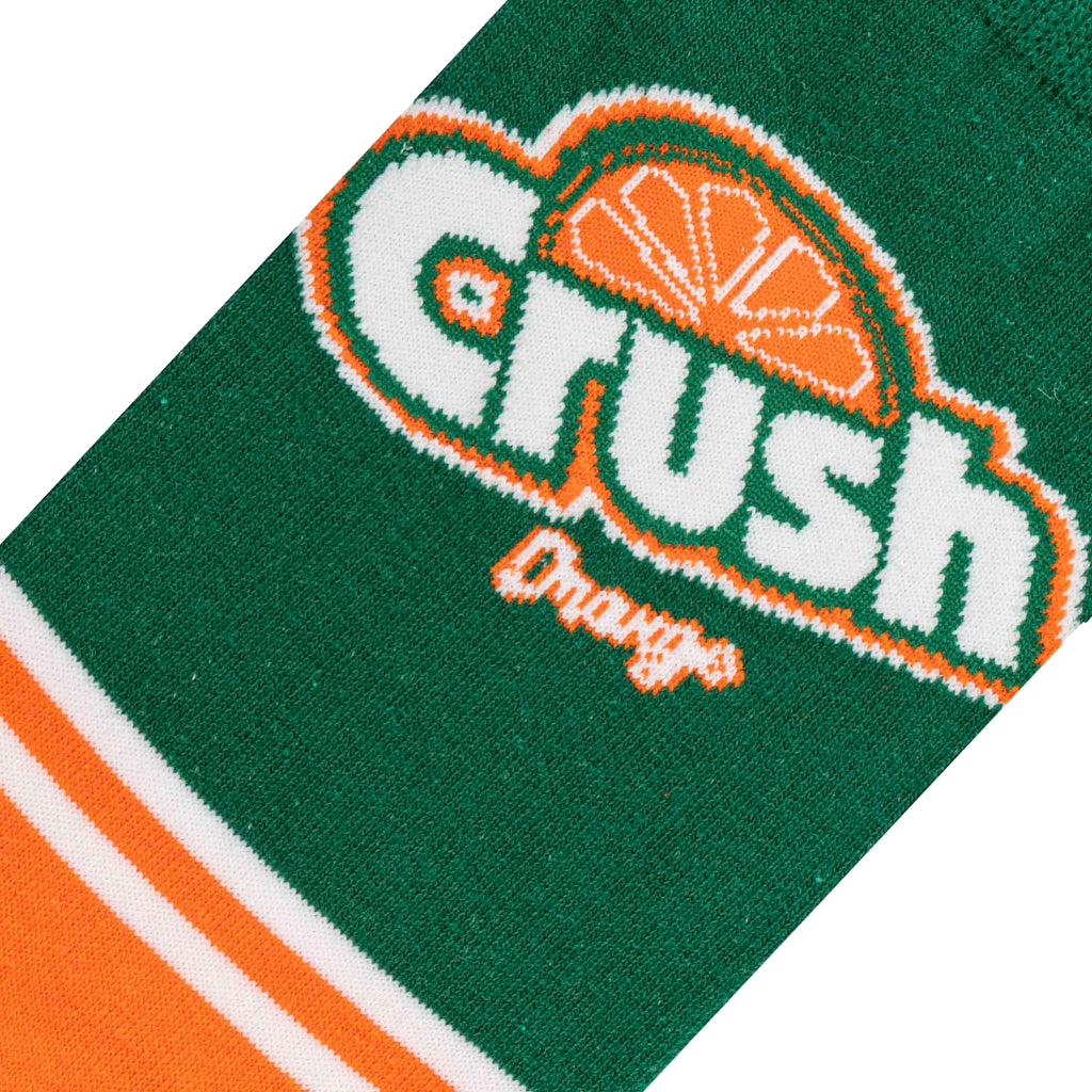 Crush Orange Half Stripe Socks