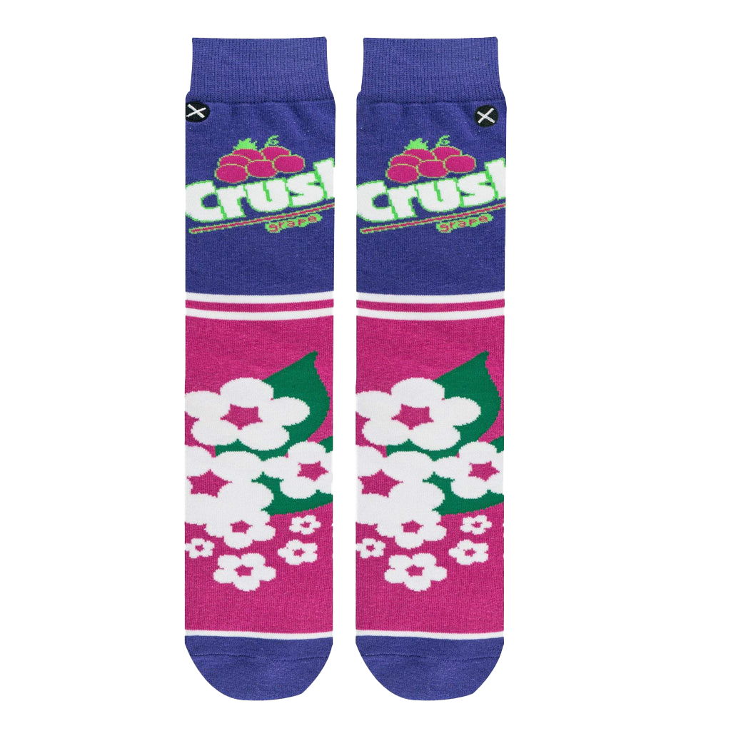 Crush Grape Half Stripe Socks